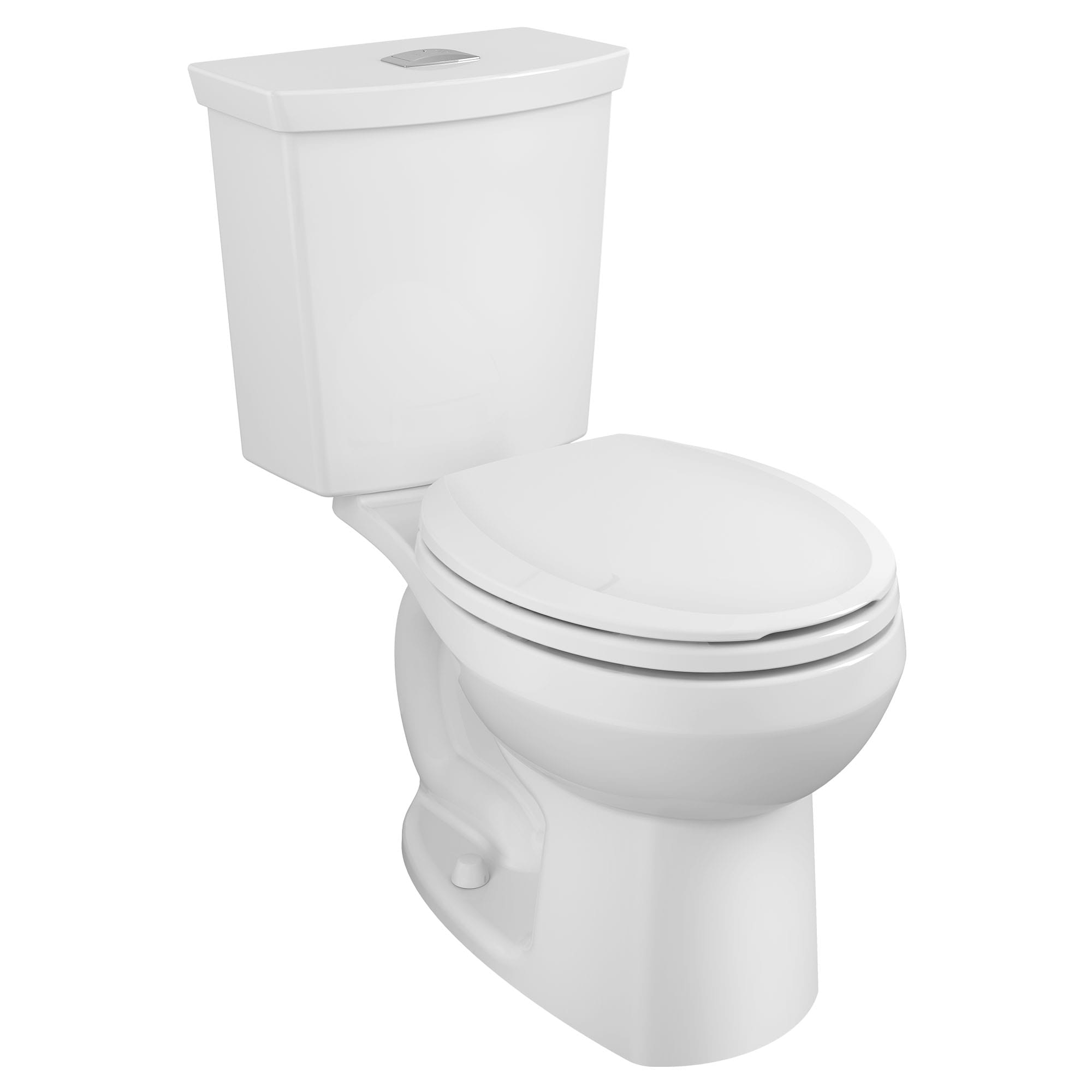 Toilette H2Option, 2 pièces, chasse double 1,28 gpc/4,8 lpc et 0,92 gpc/3,5 lpc, à cuvette au devant rond à hauteur régulière et réservoir avec doublure, sans siège